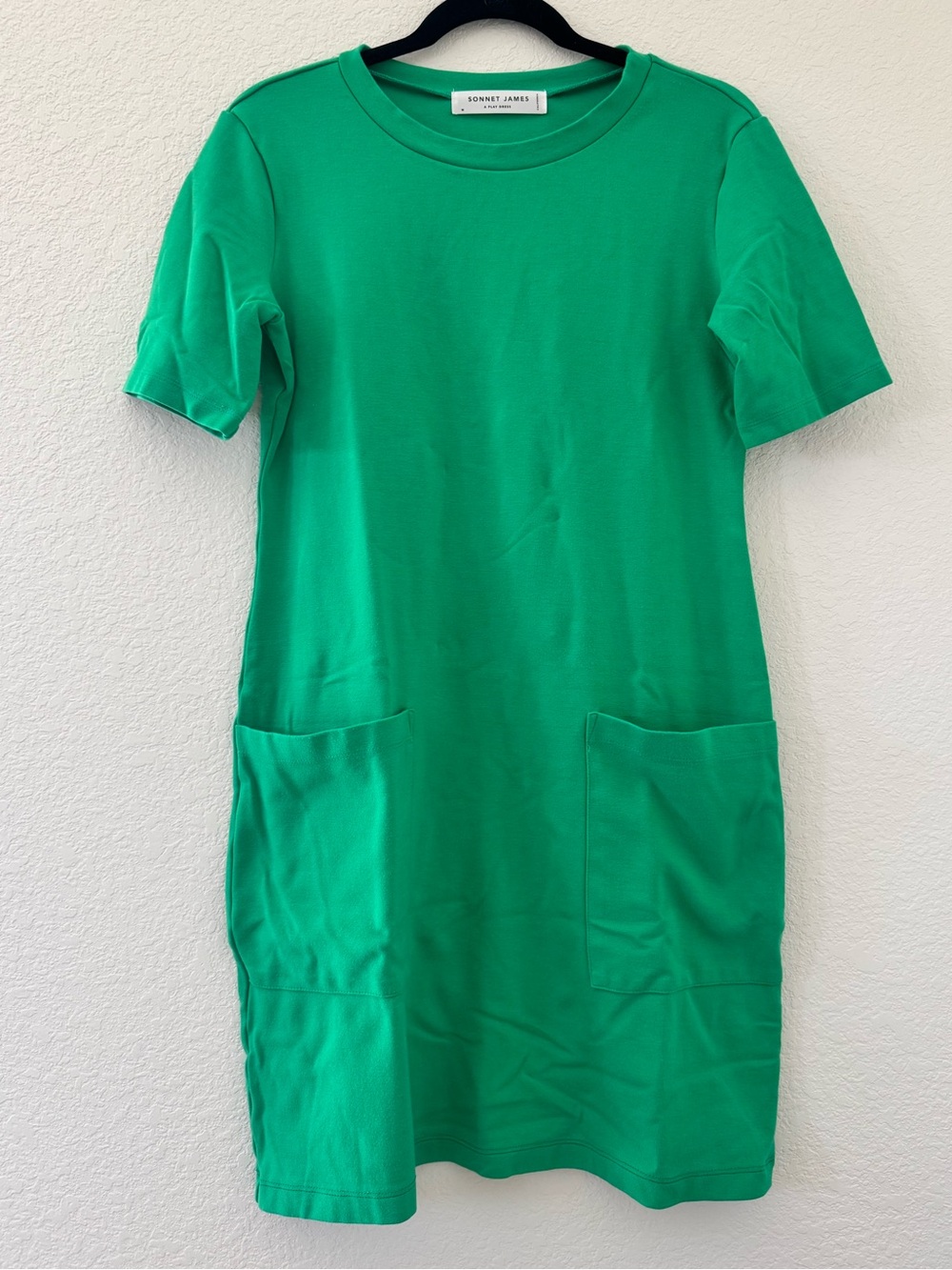 Sonnet James A Play Dress Kelly Green Front Pockets